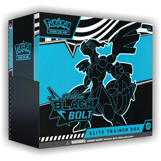 Pokémon 2025 Scarlet & Violet Black Bolt Elite Trainer Box