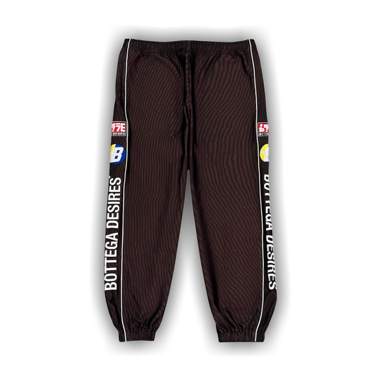 Bottega Desires Race Tracksuit Sweatpants 'Brown'