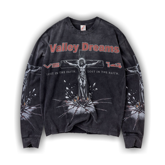 Vale Forever Concrete Cross Long-Sleeve 'Black'
