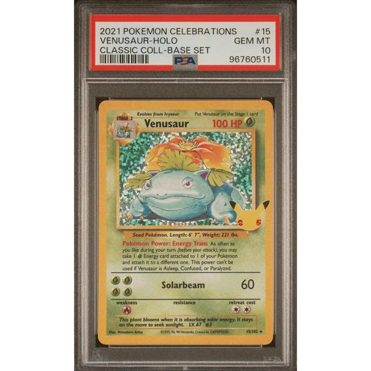 2021 POKEMON CELEBRATIONS CLASSIC COLLECTION #15 VENUSAUR-HOLO
