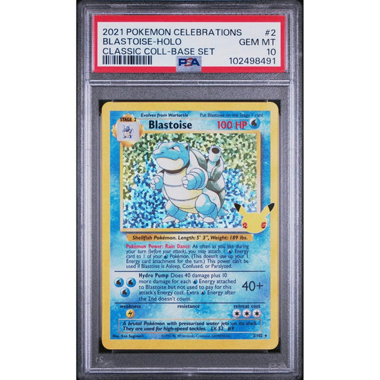 2021 POKEMON CELEBRATIONS CLASSIC COLLECTION #2 BLASTOISE-HOLO