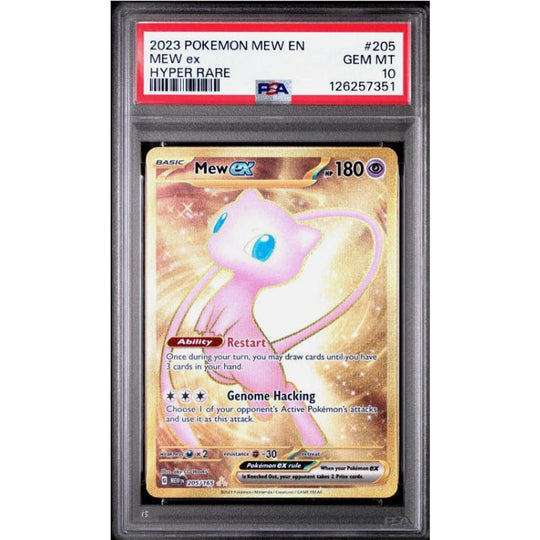 2023 POKEMON MEW EN-151 HYPER RARE #205 MEW EX