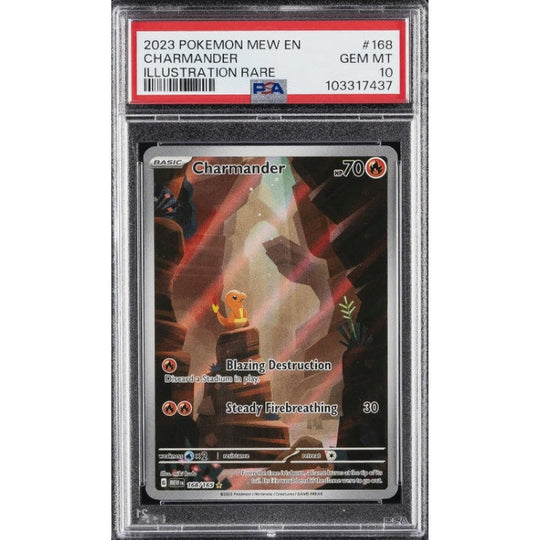 2023 POKEMON MEW EN-151 ILLUSTRATION RARE #168 CHARMANDER