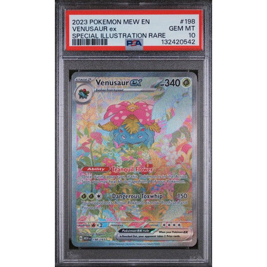 2023 POKEMON MEW EN-151 SPECIAL ILLUSTRATION RARE #198 VENUSAUR EX