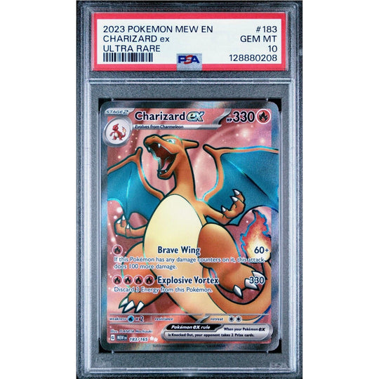 2023 POKEMON MEW EN-151 ULTRA RARE #183 CHARIZARD EX