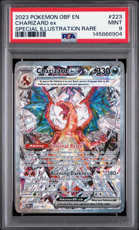 2023 POKEMON OBF EN-OBSIDIAN FLAMES SPECIAL ILLUSTRATION RARE CHARIZARD EX