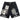 Mixed Emotions AI Denim Shorts Black