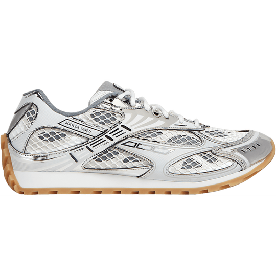Bottega Veneta Orbit Silver White