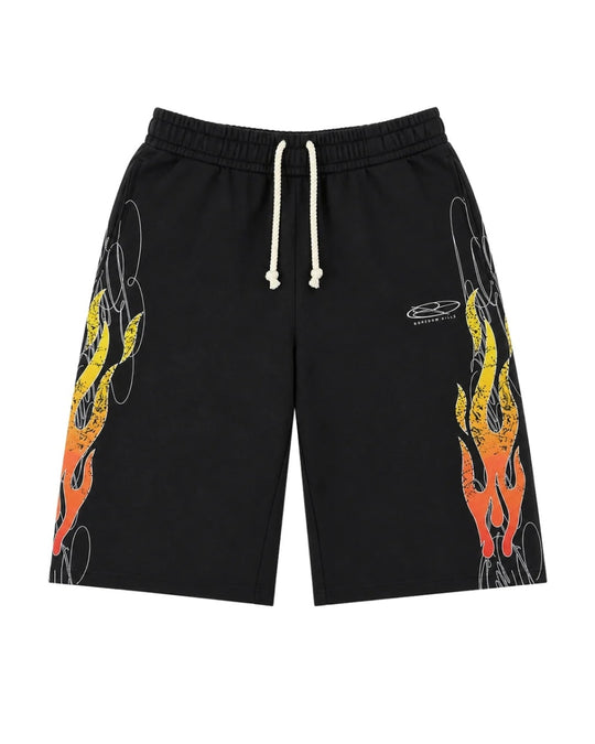 Boredom Kills Up In Flames Shorts