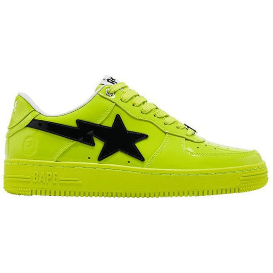 A Bathing Ape Bape Sta #2 Yellow Patent