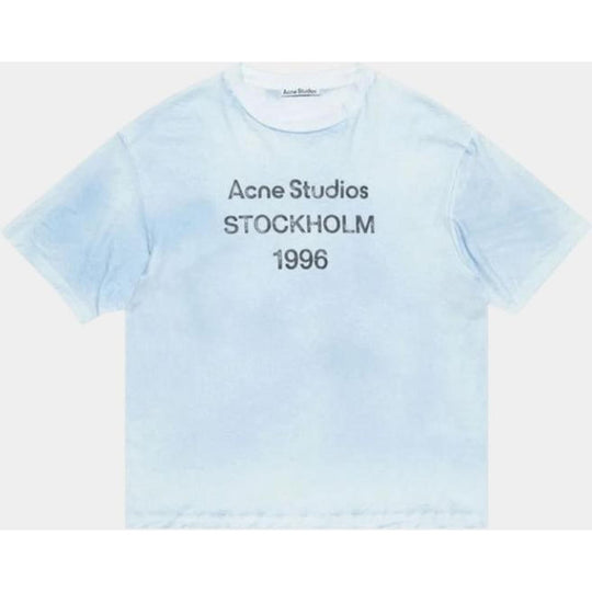 Acne Studios Relaxed Fit Logo T-shirt Dusty Blue