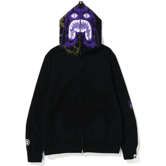 BAPE 1St Camo Tiger Full Zip Hoodie (SS23) Black