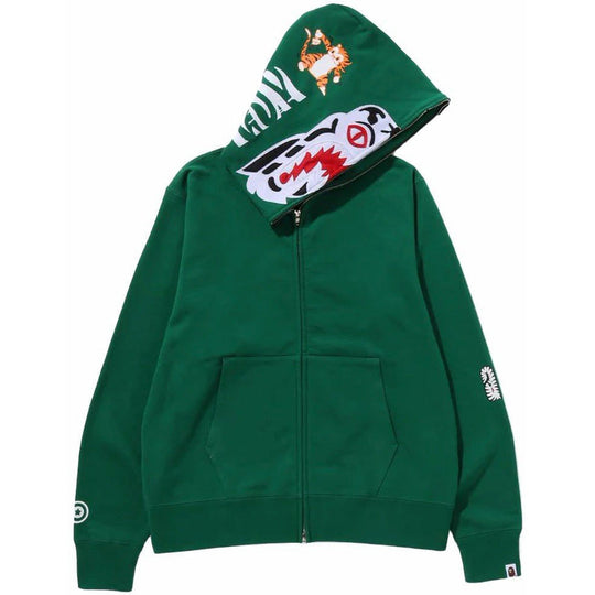 BAPE 1St Camo Tiger Full Zip Hoodie (SS23) Green