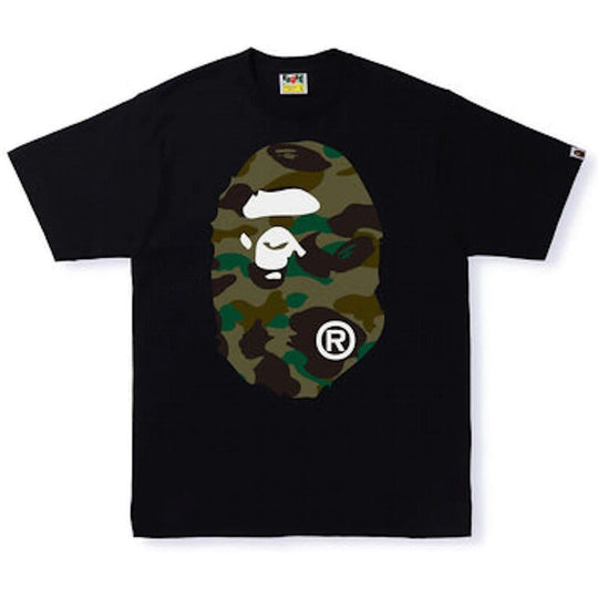 BAPE 1st Camo Big Ape Head Tee Black/Green