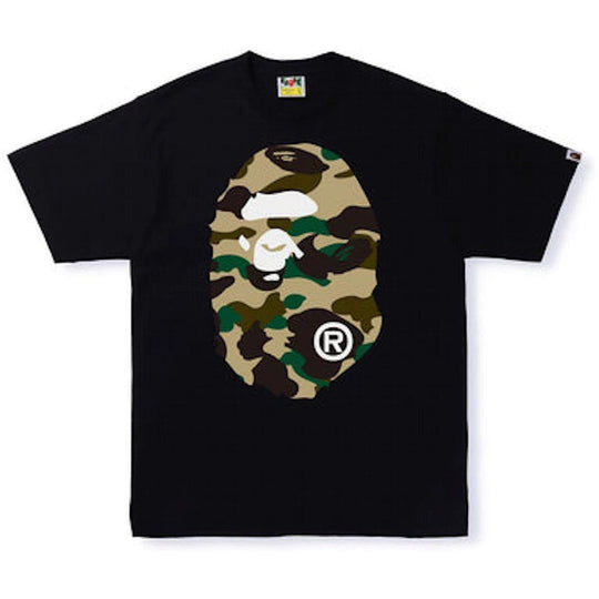 BAPE 1st Camo Big Ape Head Tee Black/Yellow