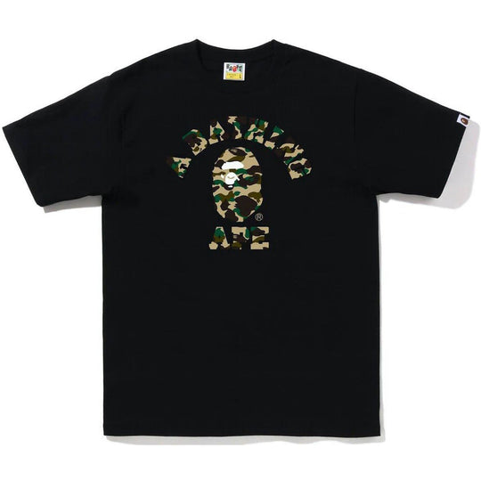 BAPE 1st Camo College Tee (FW22) Black Yellow