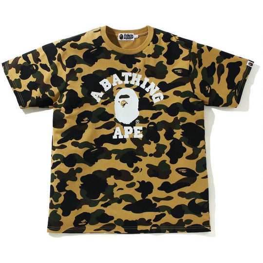 BAPE 1st Camo College Tee (SS21) Yellow