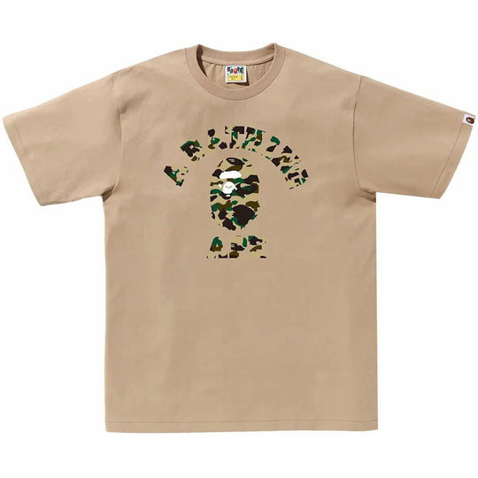 BAPE 1st Camo College Tee (SS24) Beige/Yellow