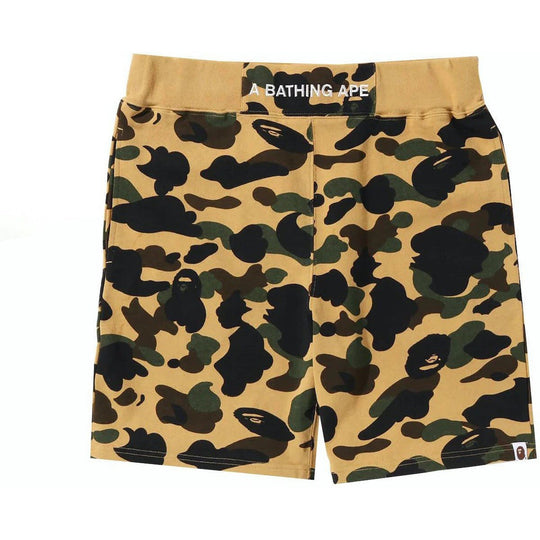 BAPE 1st Camo Sweat Shorts (SS23) Yellow