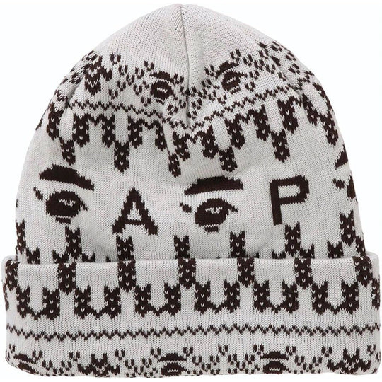 BAPE A Bathing Ape Knit Cap Ivory