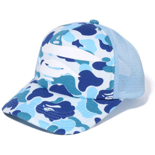 BAPE ABC Camo Ape Face Mesh Cap Blue