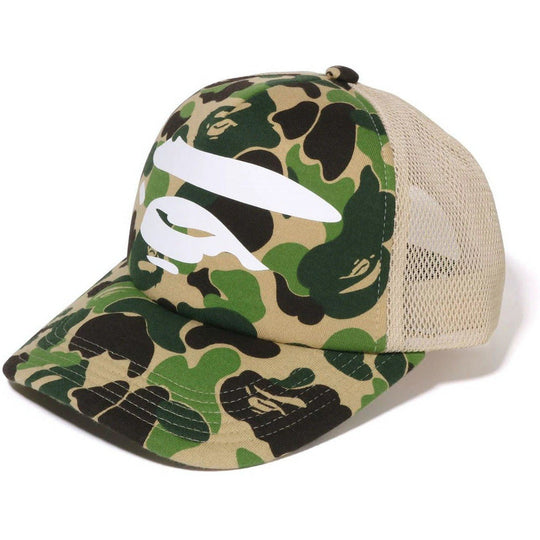 BAPE ABC Camo Ape Face Mesh Cap Green