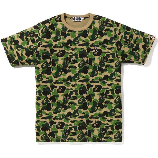 BAPE ABC Camo Ape Head One Point Tee Green