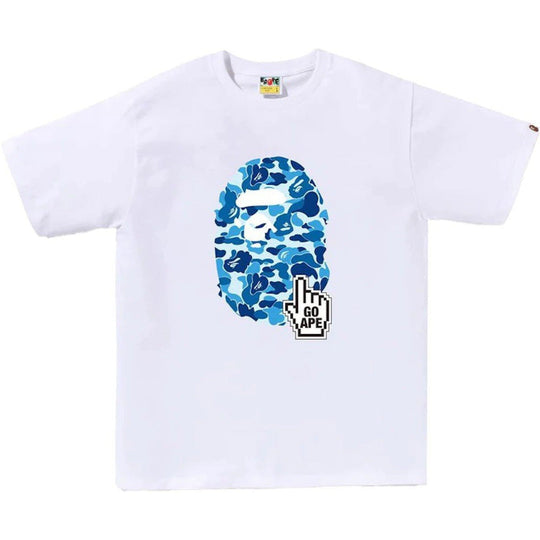 BAPE ABC Camo BAPE Online Tee White/Blue