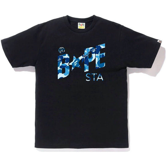 BAPE ABC Camo Bape Sta Logo Tee Black Blue