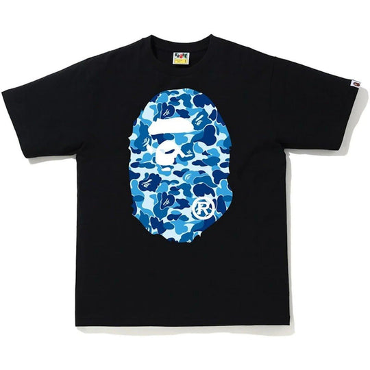 BAPE ABC Camo Big Ape Head Tee Black/Blue