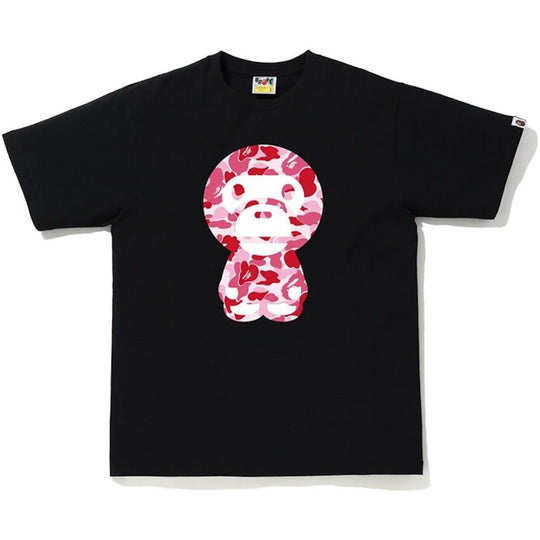 BAPE ABC Camo Big Baby Milo Tee Black/Pink (Women's)