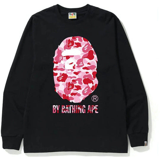 BAPE ABC Camo By Bathing Ape L/S Tee (FW22) Black Pink