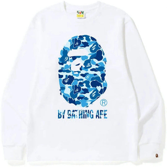 BAPE ABC Camo By Bathing Ape L/S Tee (FW22) White Blue