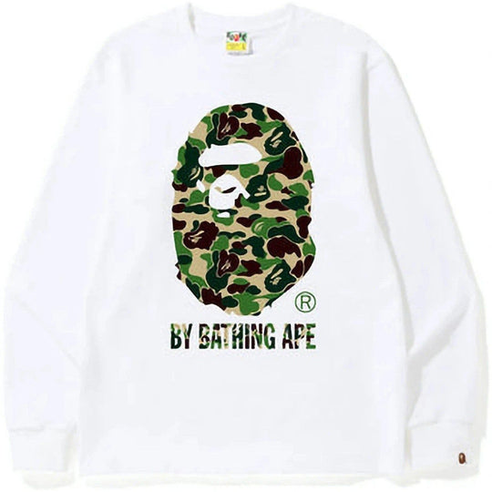 BAPE ABC Camo By Bathing Ape L/S Tee (FW22) White Green