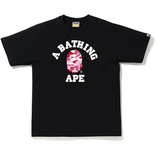 BAPE ABC Camo College Tee Black/Pink
