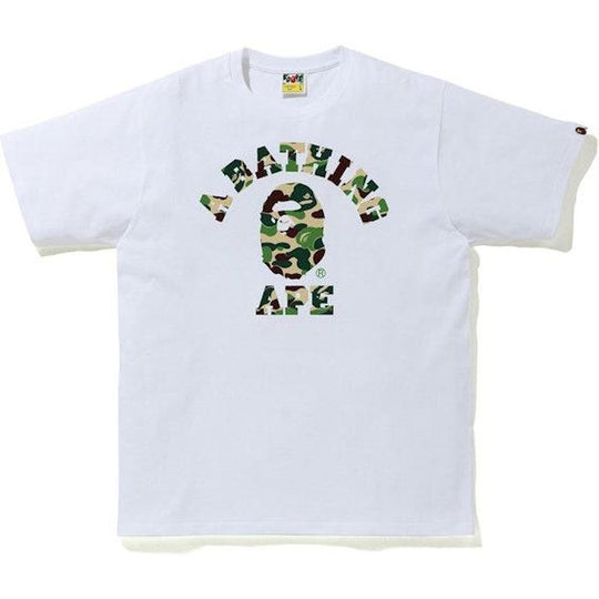BAPE ABC Camo College Tee (SS21) White/Green