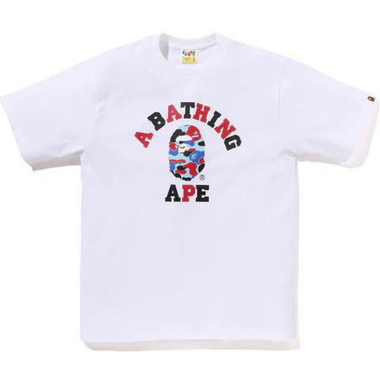 BAPE ABC Camo College Tee White Chicago Store Exclusive