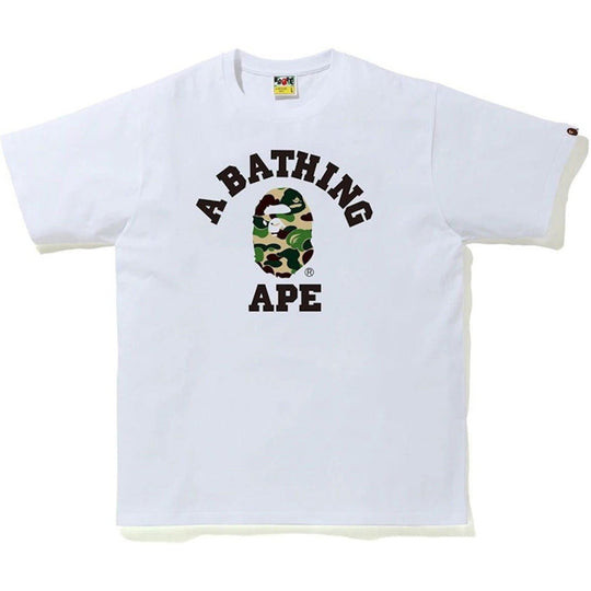 BAPE ABC Camo College Tee White/Green