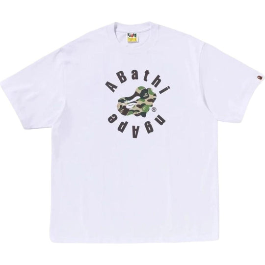 BAPE ABC Camo Heart Relaxed Fit Tee White
