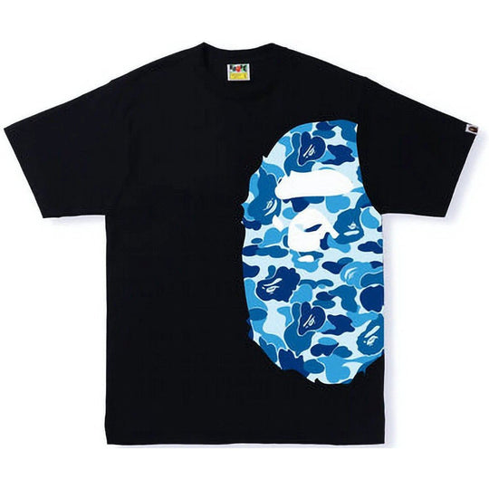 BAPE ABC Camo Side Big Ape Head Tee Black/Blue