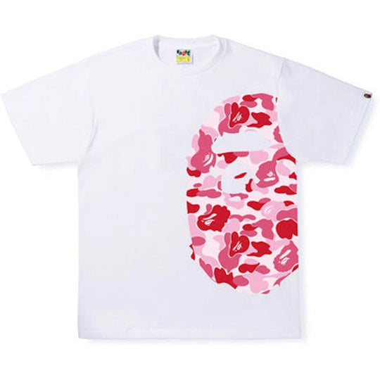 BAPE ABC Camo Side Big Ape Head Tee White/Pink
