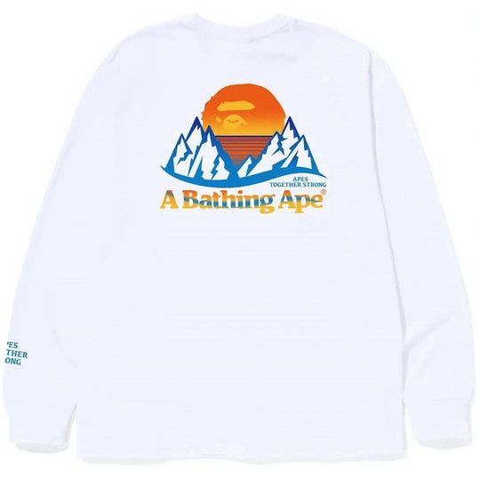 BAPE Bape Mountain L/S Tee (FW22) White