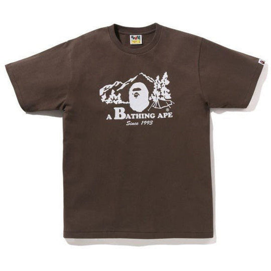 BAPE Base Camp Tee Brown