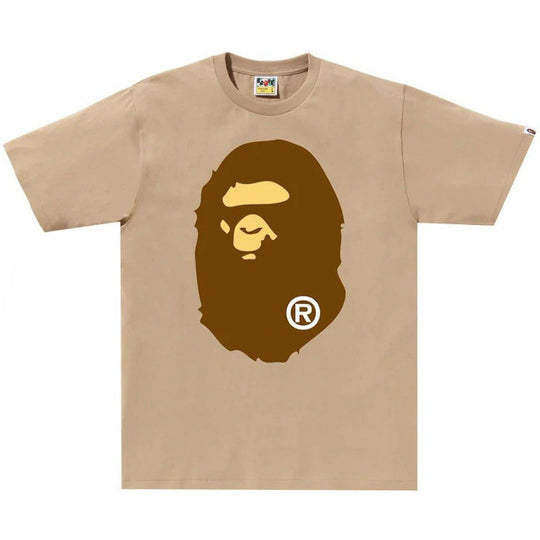 BAPE Big Ape Head Tee Beige