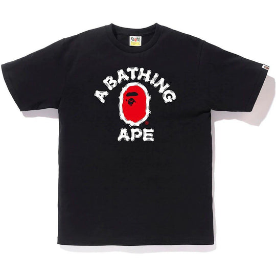 BAPE Brush College Tee Black