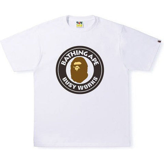 BAPE Busy Works Tee White/Black