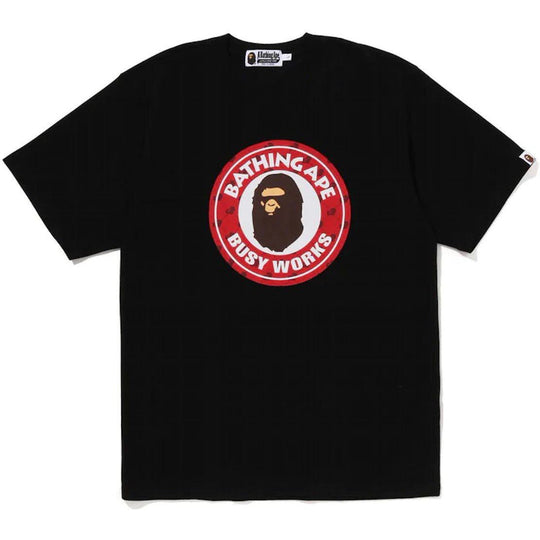 BAPE Cloud Head Monogram Busy Works Tee Black