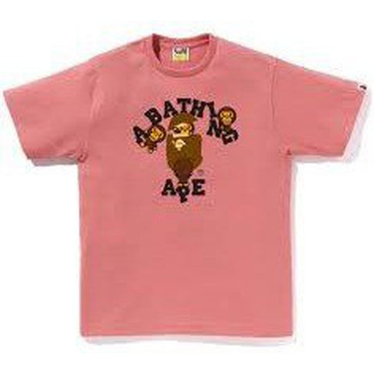 BAPE College Milo Tee Salmon