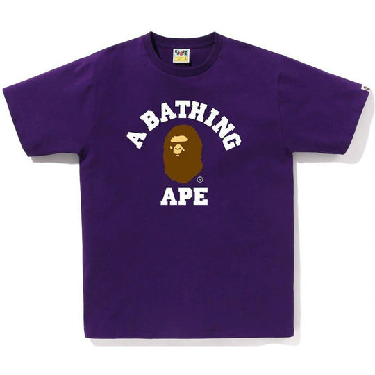 BAPE College Tee (SS23) Purple