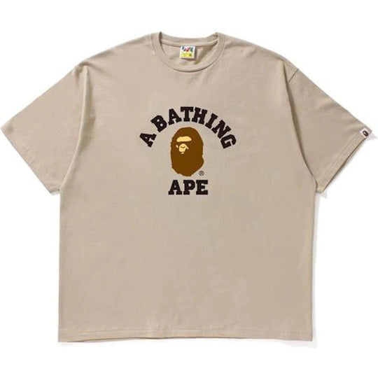 BAPE College Tee Tee Beige